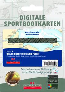 Delius Klasing digitale Karten als Gutscheincode-Karten, Satz 1: Kieler Bucht, Rund Fünen/AUSVERKAUFT