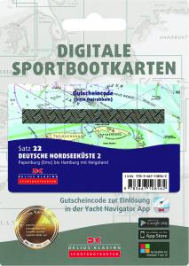 Delius Klasing digitale Karten als Gutscheincode-Karten, Satz 22: Deutsche Nordseeküste 2/AUSVERKAUFT