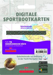 Delius Klasing digitale Karten als Gutscheincode-Karten, Satz 23: Niederländische Küste/AUSVERKAUFT