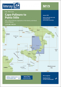 Imray Seekarten Capo Palinuro to Punta Stilo M19