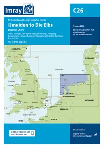 Imray Seekarten IJmuiden to Die Elbe C26