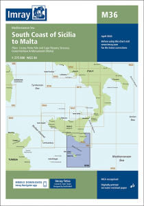 Imray Seekarten South Coast of Sicilia to Malta M36