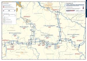 BINNENKARTEN Revierübersicht und Planungskarte / MLK und Mittelweser