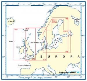 BSH Seekarte Nr. 1830 OWP Deutsche Bucht, OWP Veja Mate, OWP BARD Offshore 1