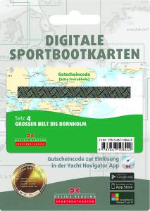 Delius Klasing digitale Karten als Gutscheincode-Karten, Satz 4: Großer Belt bis Bornholm/AUSVERKAUFT