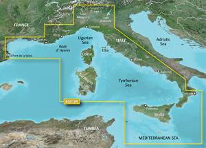 Garmin BlueChart g3 HXEU012R Mediterranean Sea, Central-West / Mittelmeer, Zentral-West