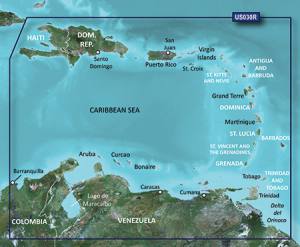 Garmin BlueChart g3HXUS030R elektronische Seekarte Südost-Karibik