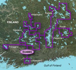 Garmin  BlueChart g3 Vision VEU488S elektronische Seekarte Keitele-Paijanne-Tampere