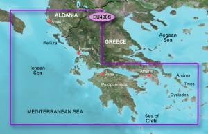 Garmin  BlueChart g3 Vision VEU490S elektronische Seekarte  Griechenland Westküste & Athen