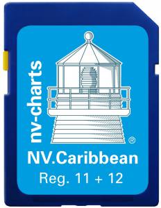 NV-Plotterkarten, NV. Caribbean & Bermuda auf SD / microSD Card für Kartenplotter