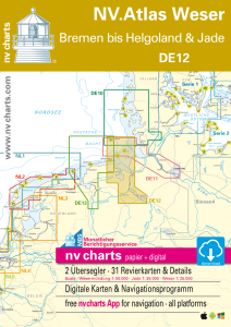 NV-Verlag Seekarten Nordsee Serie 12 (2023) Die Weser, Helgoland bis Bremen & Jade-3906