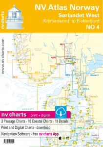 NV-Verlag Seekarten Norwegen  NO 4 (2023/2024) Norge Sørlandet Vest - Flekkefjord til Kristiansand