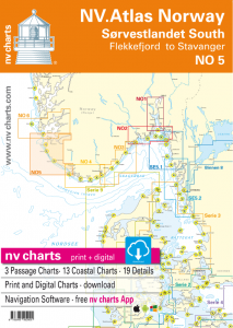 NV-Verlag Seekarten Norwegen NO5 (2023/2024) Norge Sørvestlandet Sør - Flekkefjord til Stavanger