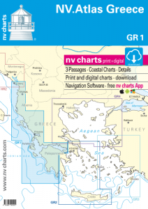 NV-Verlag Seekarten Griechenland GR1 (2024)  Montenegro to Cape Maléas & Peleponnese