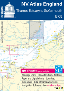 NV-Verlag Seekarten England UK5 (2019-2022) Thames Estuary to Great Yarmouth
