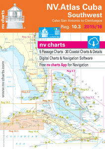 NV-Verlag Seekarten Cuba Southwest 10.3 (2015-2020) Cabo de San Antonio to Cienfuegos