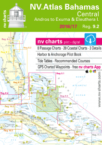 NV-Verlag Seekarten Bahamas Central, Andros to Exumas & Eleuthera Islands, Reg. 9.2 (2016-2020)