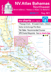 NV-Verlag Seekarten Bahamas North West, Bimini & Berry Islands, Nassau to Abaco, Grand Bahama, Reg. 9.1 (2016-2020)