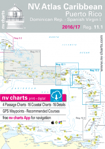 NV-Verlag Seekarten Puerto Rico 11.1 (2016-2020) Dominican Republic - Spanish Virgin Islands