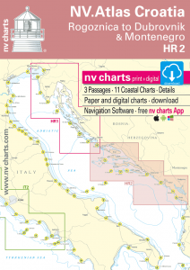 NV-Verlag Seekarten Kroatien HR2 (2024) Rogoznica to Ulcinj