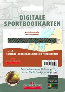 Delius Klasing digitale Karten als Gutscheincode-Karten, Satz 6: Limfjord - Skagerrak - Dänische Nordseeküste/AUSVERKAUFT
