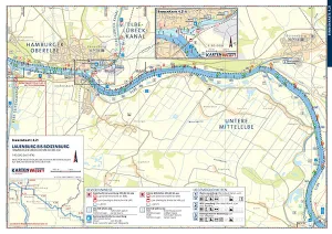 BINNENKARTEN Lauenburg bis Boizenburg / Elbe-Lübeck-Kanal Süd