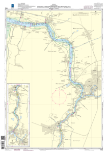 BSH Seekarte Nr. 1150 Die Ems, Emssperrwerk bis Papenburg