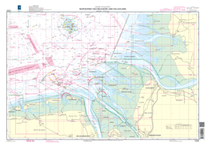 BSH Seekarte Nr. 1200 Norderney bis Neuwerk und Helgoland