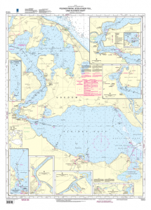 BSH Seekarte Nr. 1513 Peenestrom, südlicher Teil und Kleines Haff