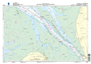 BSH Seekarte Nr. 1530 Die Weser von Hohe Weg bis Imsum