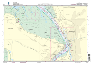 BSH Seekarte Nr. 1540 Die Weser mit Bremerhaven