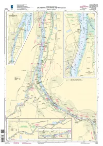 BSH Seekarte Nr. 1560 Die Weser von Brake bis Vegesack