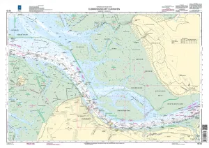 BSH Seekarte Nr. 1610 Elbmündung mit Cuxhaven