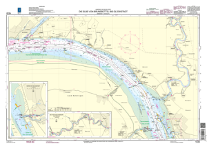 BSH Seekarte Nr. 1630 Die Elbe von Brunsbüttel bis Glückstadt