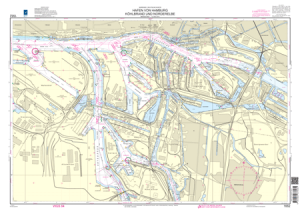 BSH Seekarte Nr. 1662 Hafen von Hamburg, Köhlbrand und Norderelbe