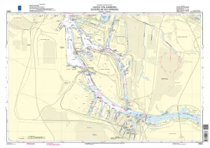 BSH Seekarte Nr. 1663 Hafen von Hamburg Süderelbe bis Harburg