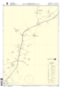 BSH Seekarte Nr. 1710 Nord-Ostsee-Kanal, südlicher Teil