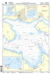 BSH Seekarte Nr. 2120 Flensburger Förde von Gelting bis Sønderborg