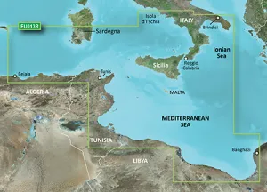 Garmin BlueChart g3 HXEU013R Italy Southwest & Tunisia / Italien Südwest & Tunesien