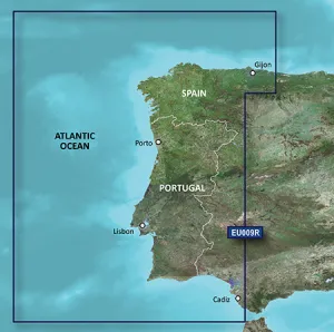 Garmin BlueChart g3 Vision VEU009R-Portugal & Northwest Spain