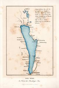 Historische Karte Starnberger See Original von 1830