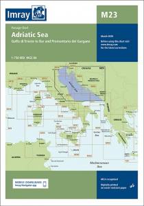 Imray Seekarten Adriatic Sea Passage Chart M23