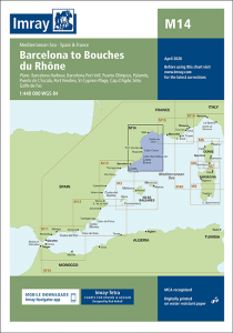 Imray Seekarten Barcelona to Bouches du Rhône M14