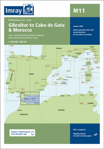 Imray Seekarten Gibraltar to Cabo de Gata & Marocco M11