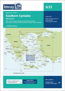 Imray Seekarten Southern Cyclades (West Sheet) G33