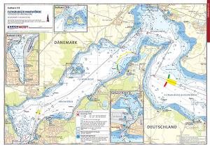 SEEKARTEN KARTENWERFT DK1.33 I DK1.34 Flensburger Innenförde/ Flensburger Aussenförde