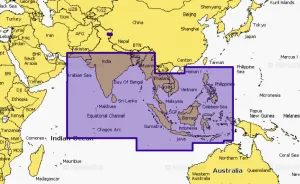 Navionics Plus 31XG INDIAN OCEAN & SOUTH CHINA SEA