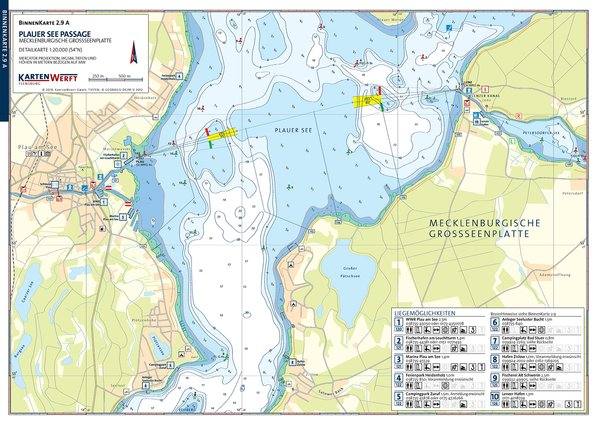 Gewässerkarten Plauer See, Binnenkarten Plauer See
