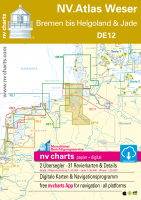 Sportbootkarten Nordsee Serie 12 (2023) Die Weser, Helgoland bis Bremen & Jade