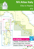 NV-Verlag Seekarten Italien IT2 (2022) Elba to Naples